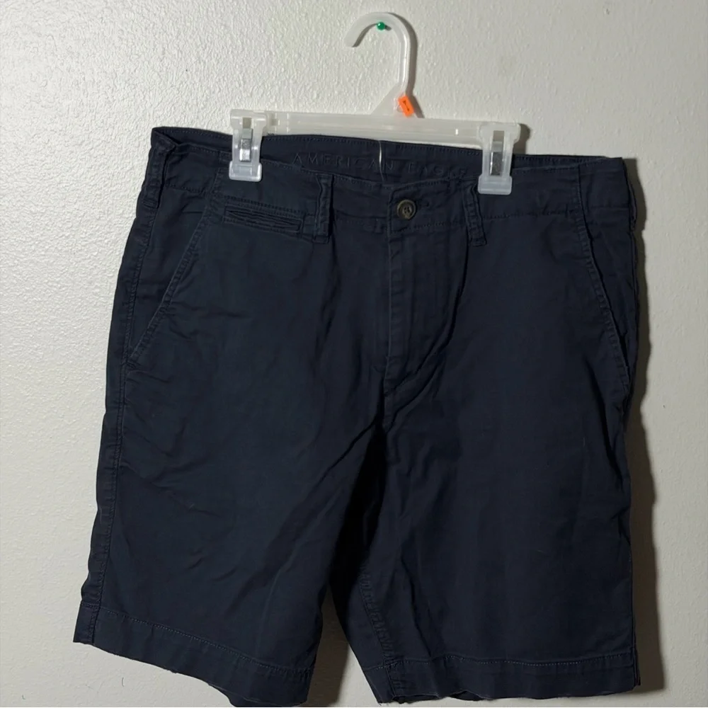 American‎ Eagle Men's Flex Navy Classic Chino Casual Shorts size 32
